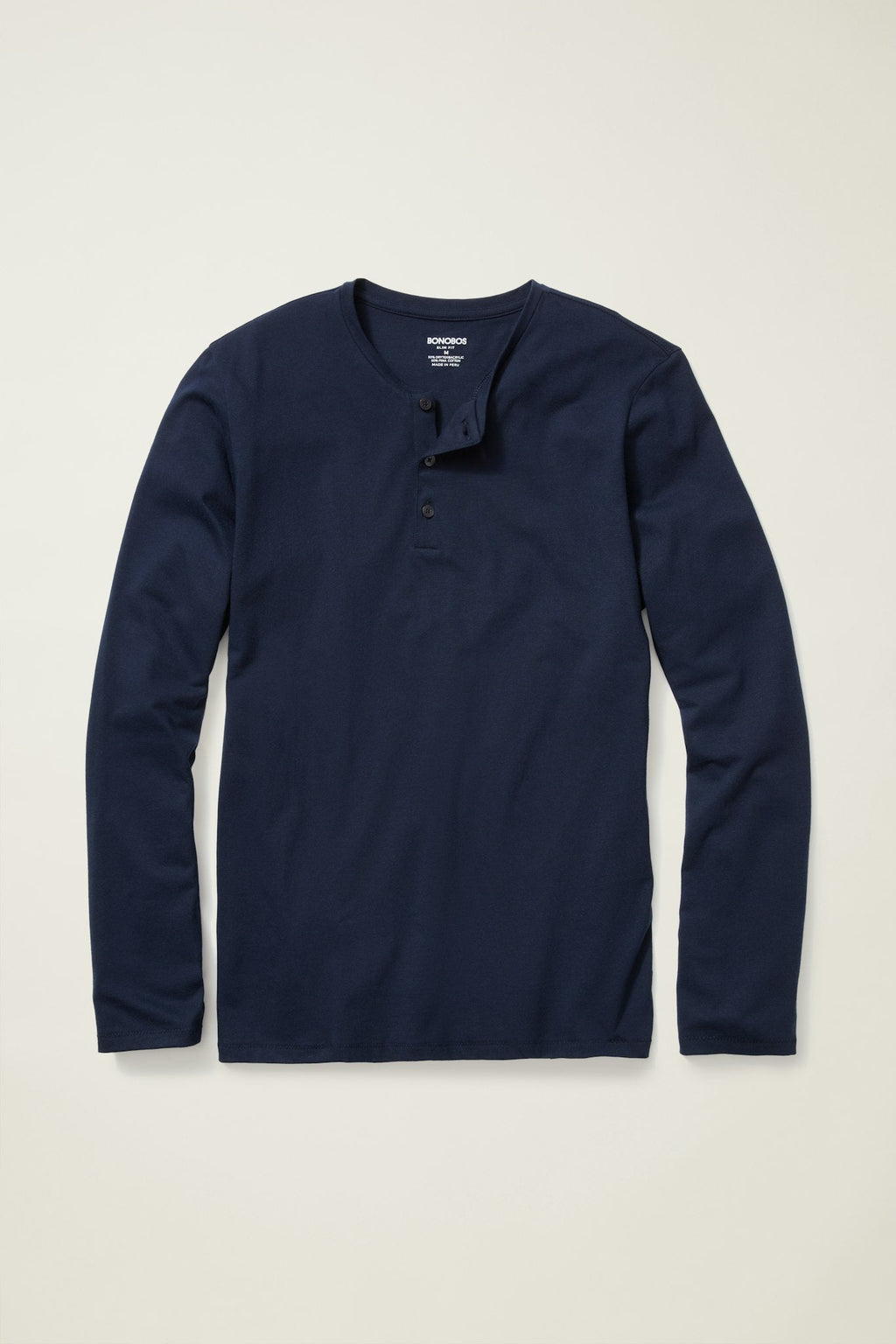 Pima Performance Long Sleeve Henley