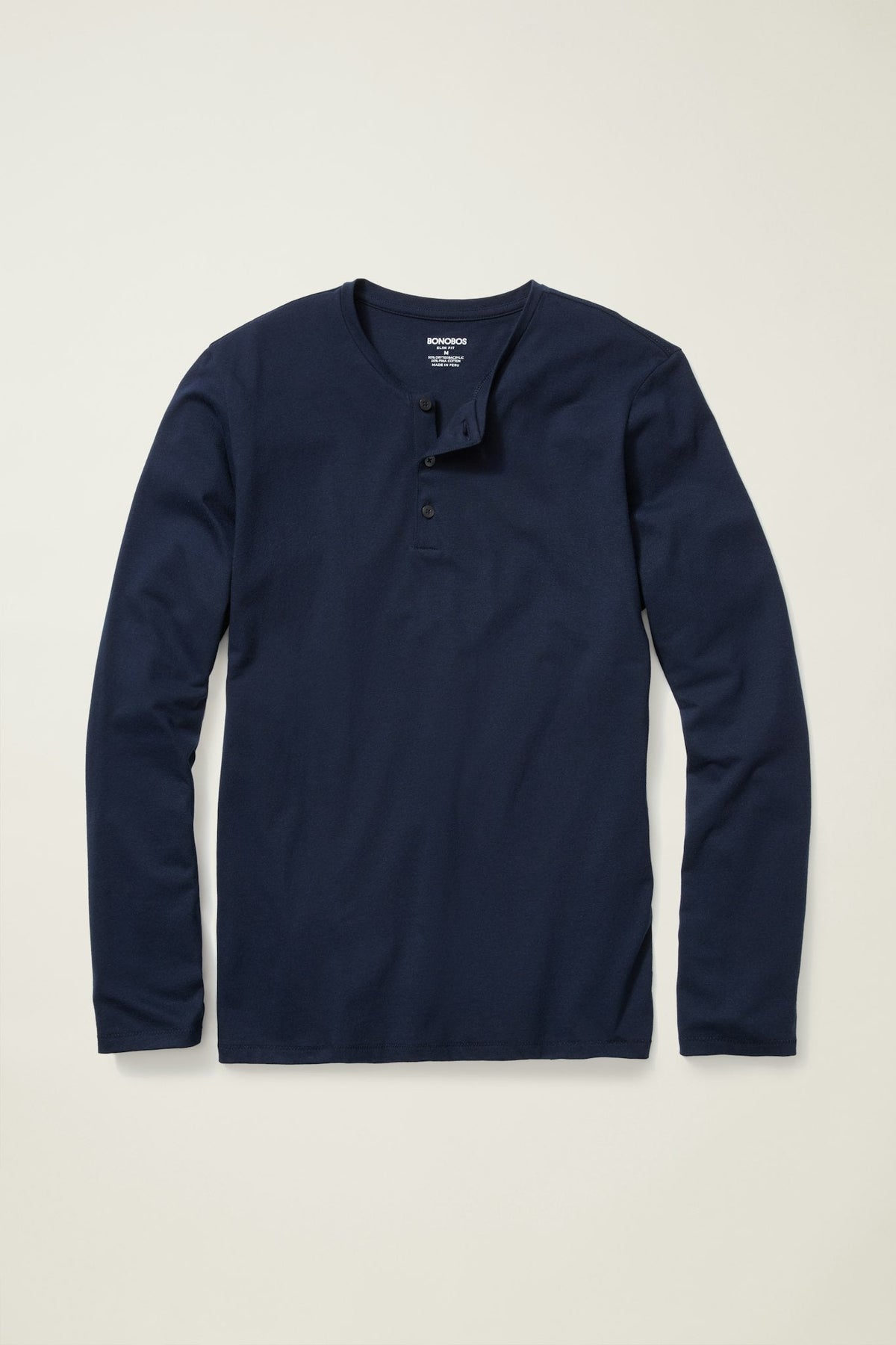 Pima Performance Long Sleeve Henley