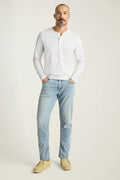 Pima Performance Long Sleeve Henley