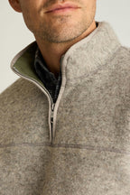 Italian Wool Fleece Quarter Zip