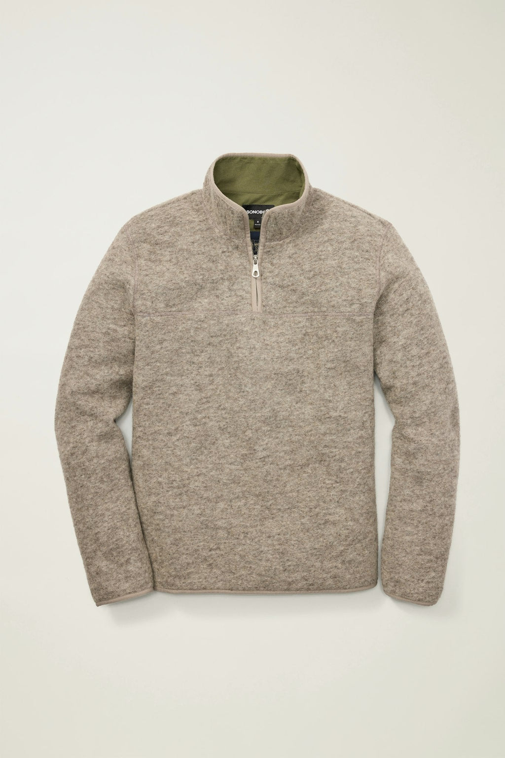 Italian Wool Fleece Quarter Zip