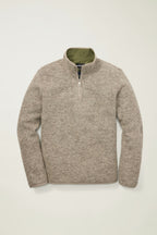Italian Wool Fleece Quarter Zip