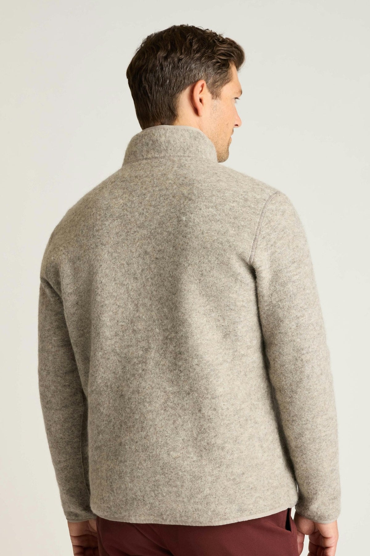 Italian Wool Fleece Quarter Zip