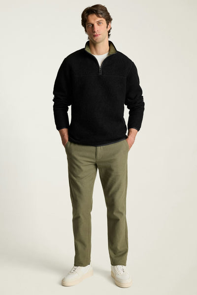 Italian Wool Fleece Quarter Zip