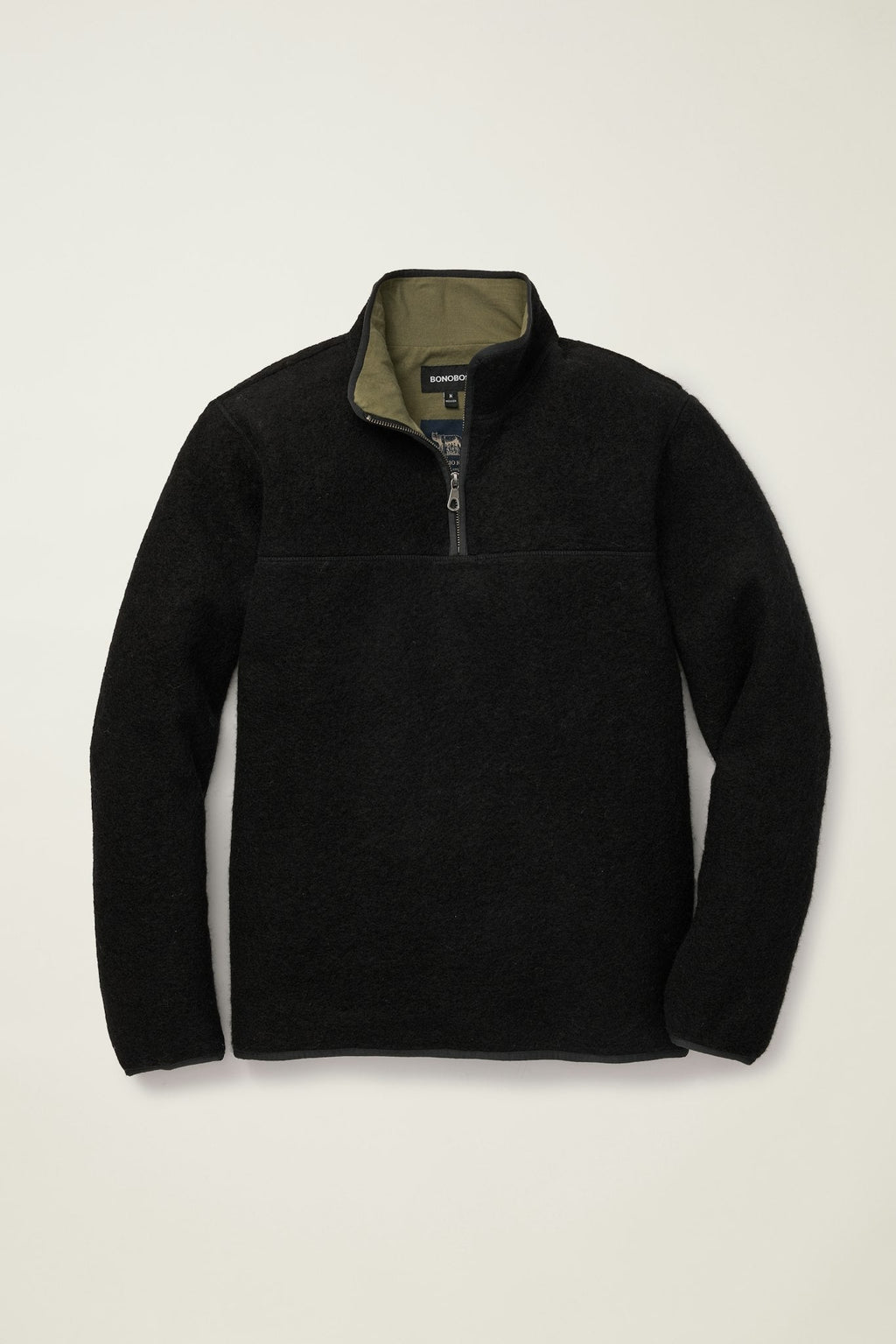 Italian Wool Fleece Quarter Zip