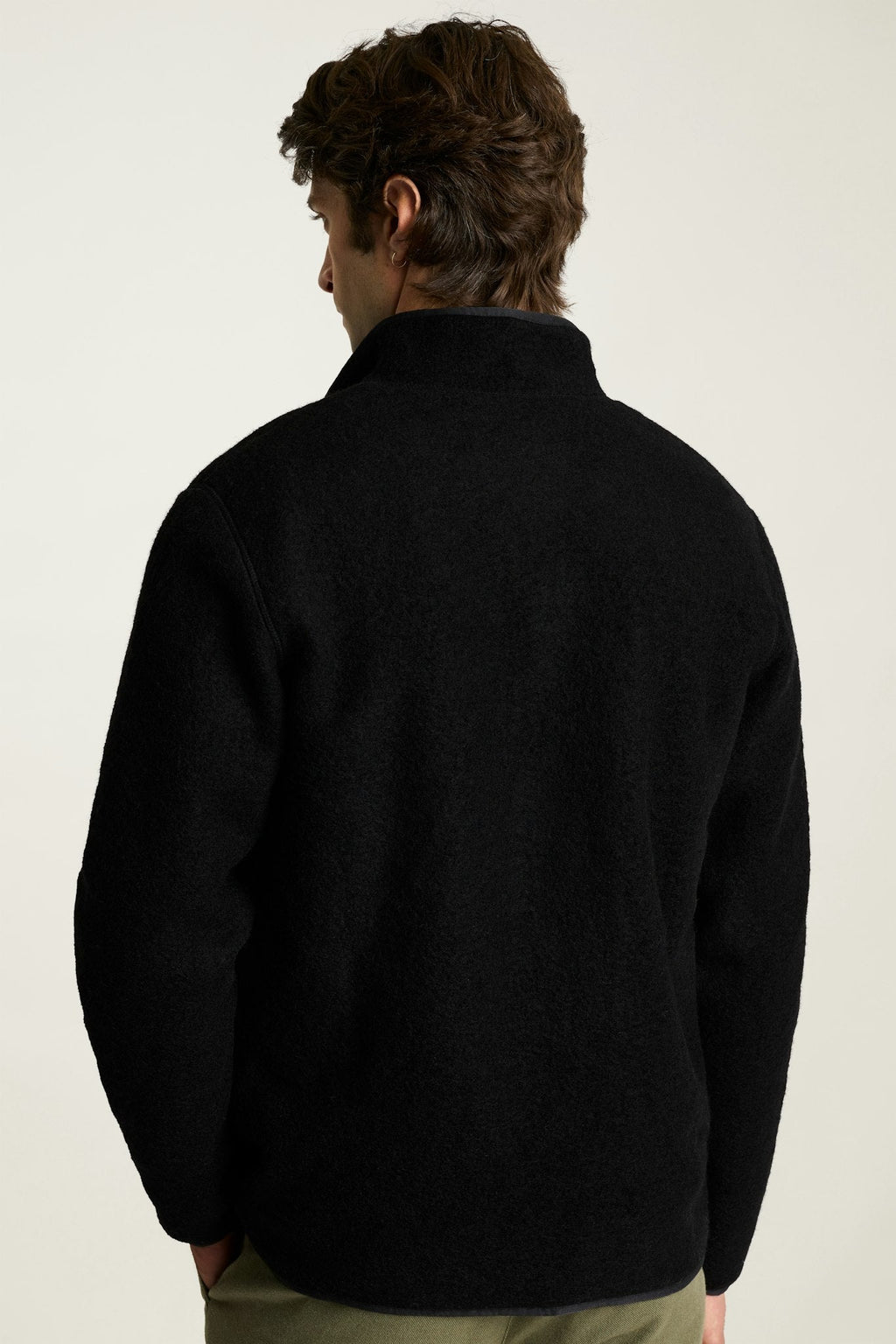 Italian Wool Fleece Quarter Zip