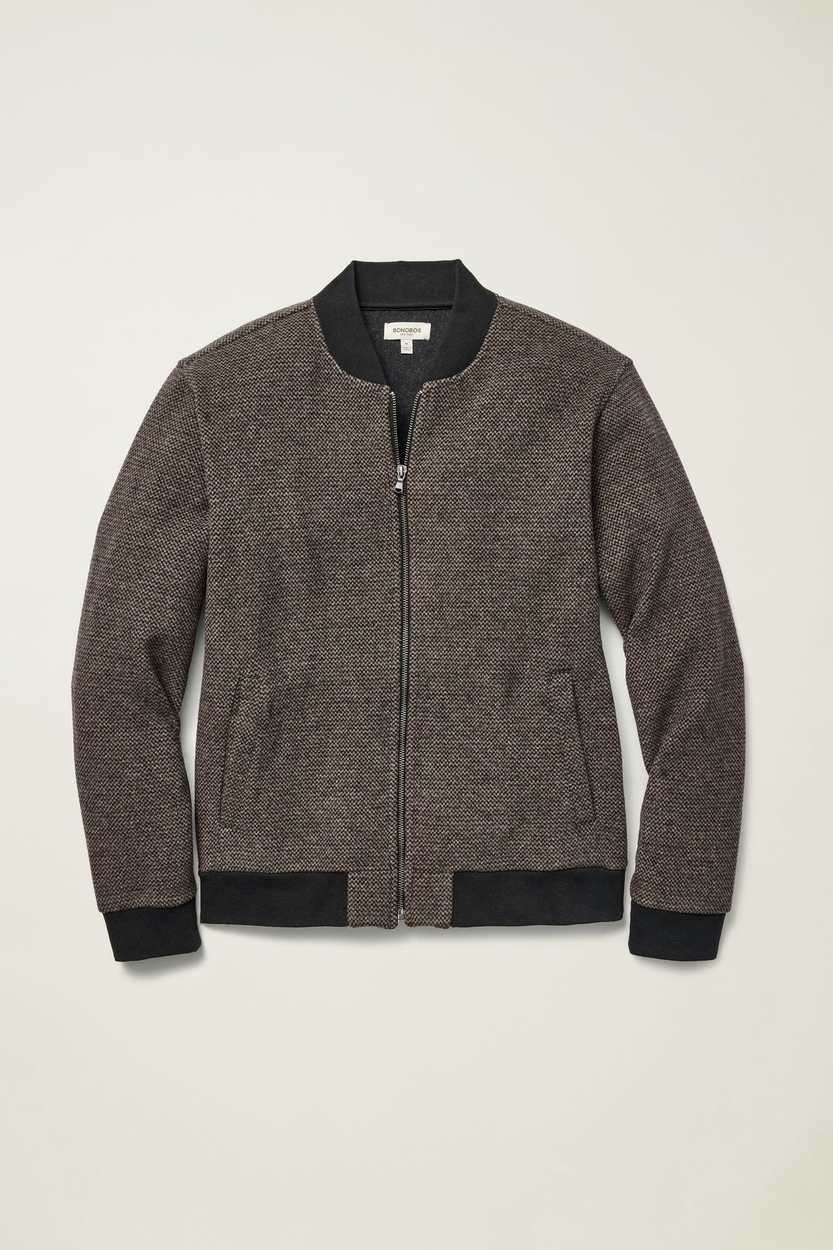 Wool Blend Sweater Bomber