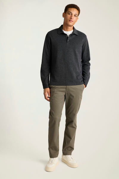 Refined Long Sleeve Polo