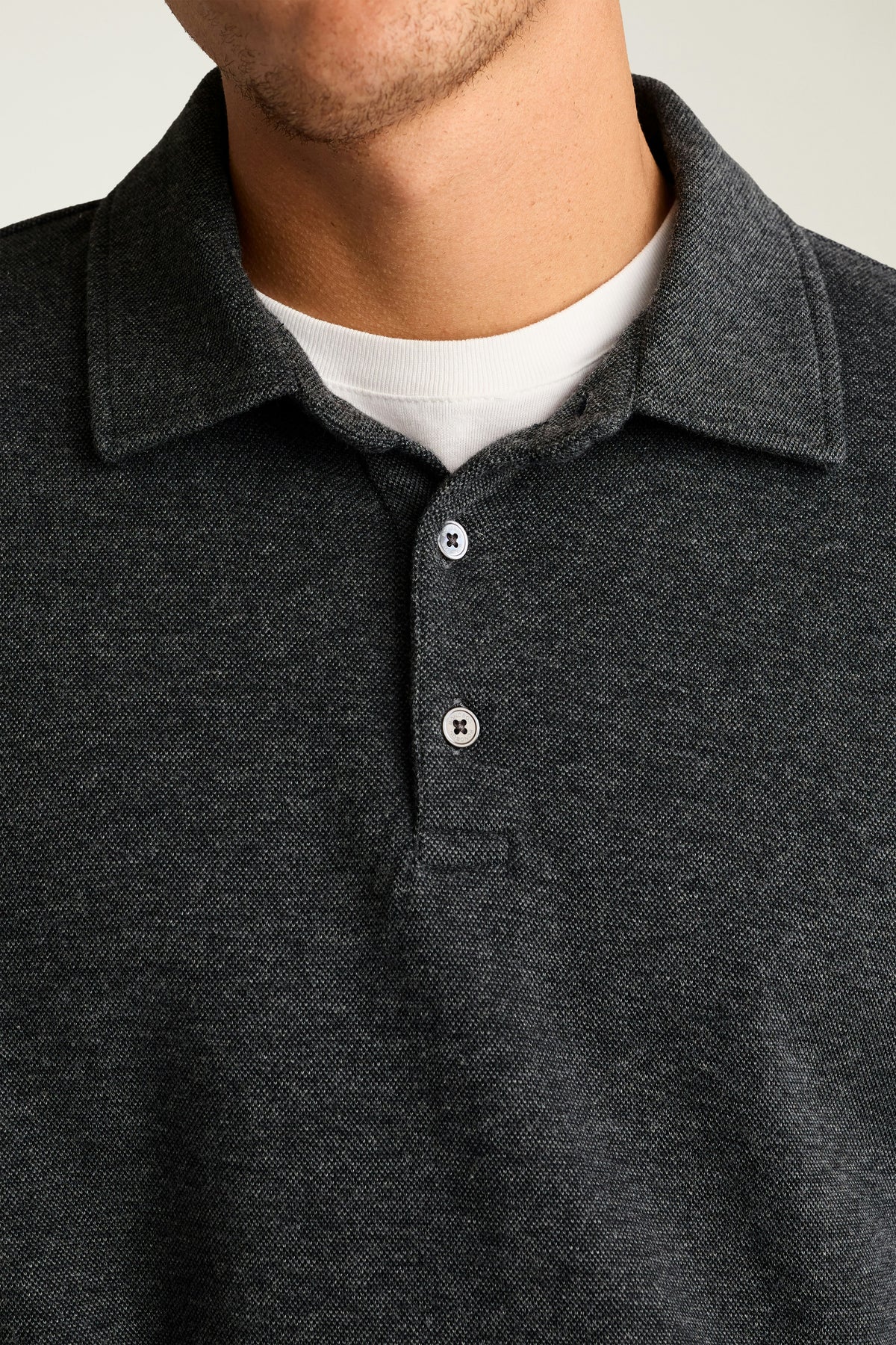 Refined Long Sleeve Polo