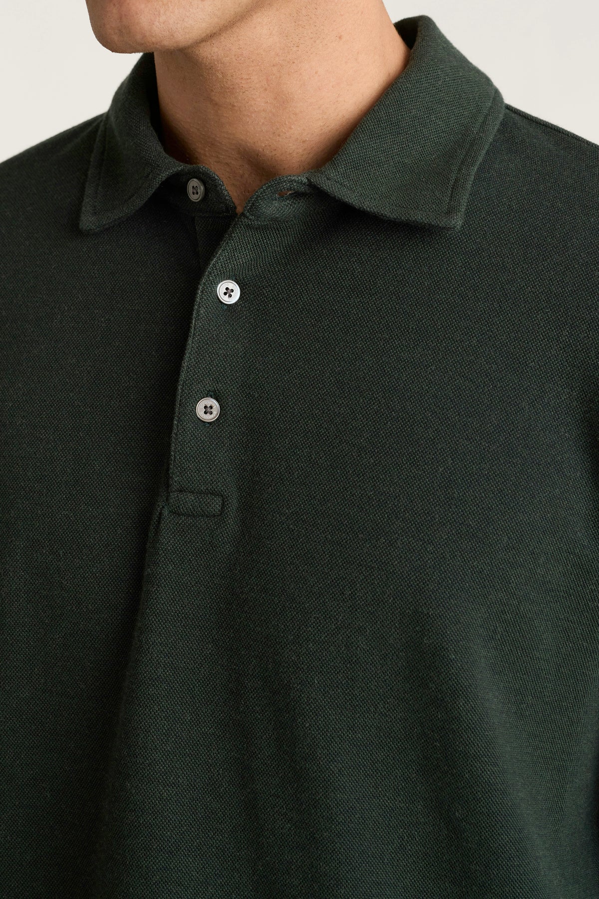 Refined Long Sleeve Polo