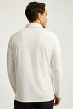 All Day Long Sleeve Zip Polo