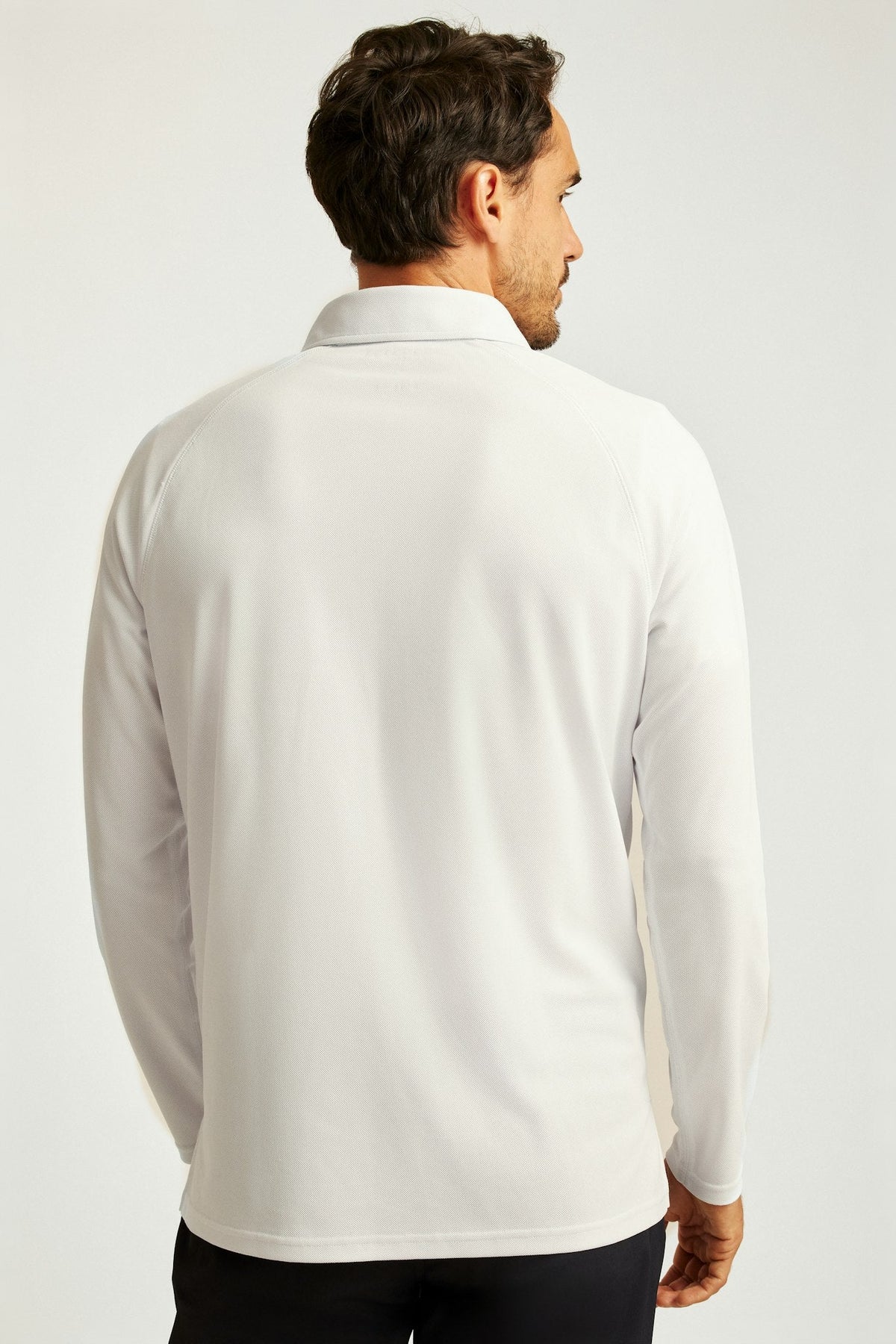 All Day Long Sleeve Zip Polo