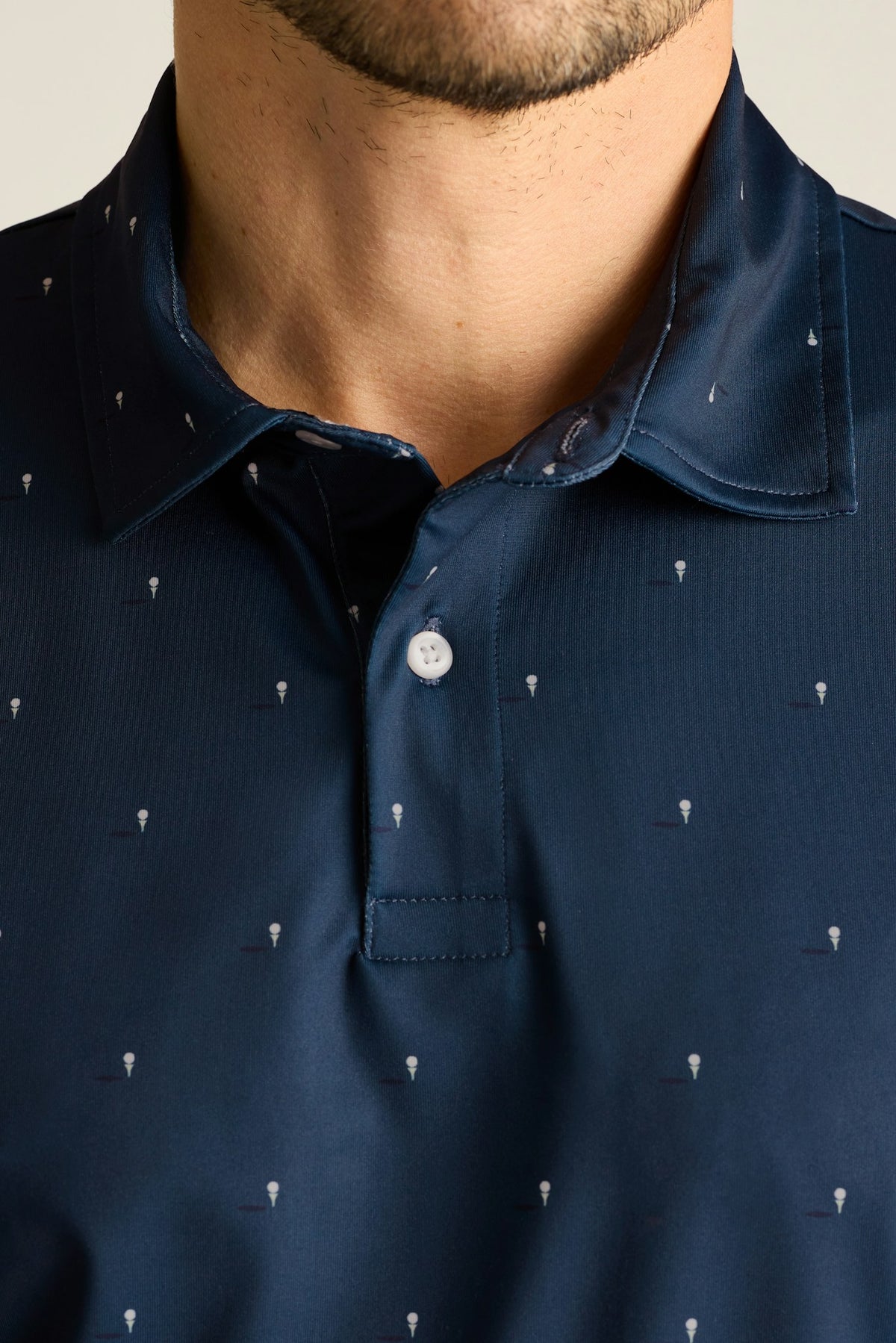Performance Golf Polo - navy hole in one