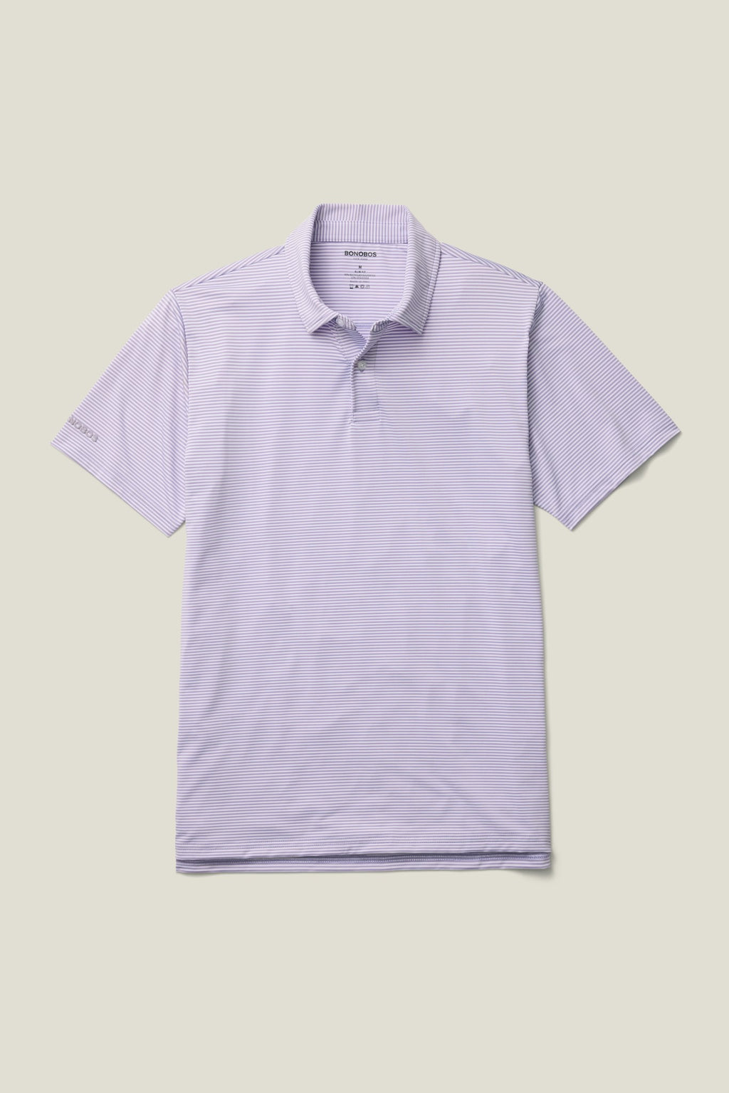 Performance Golf Polo - purple stripe