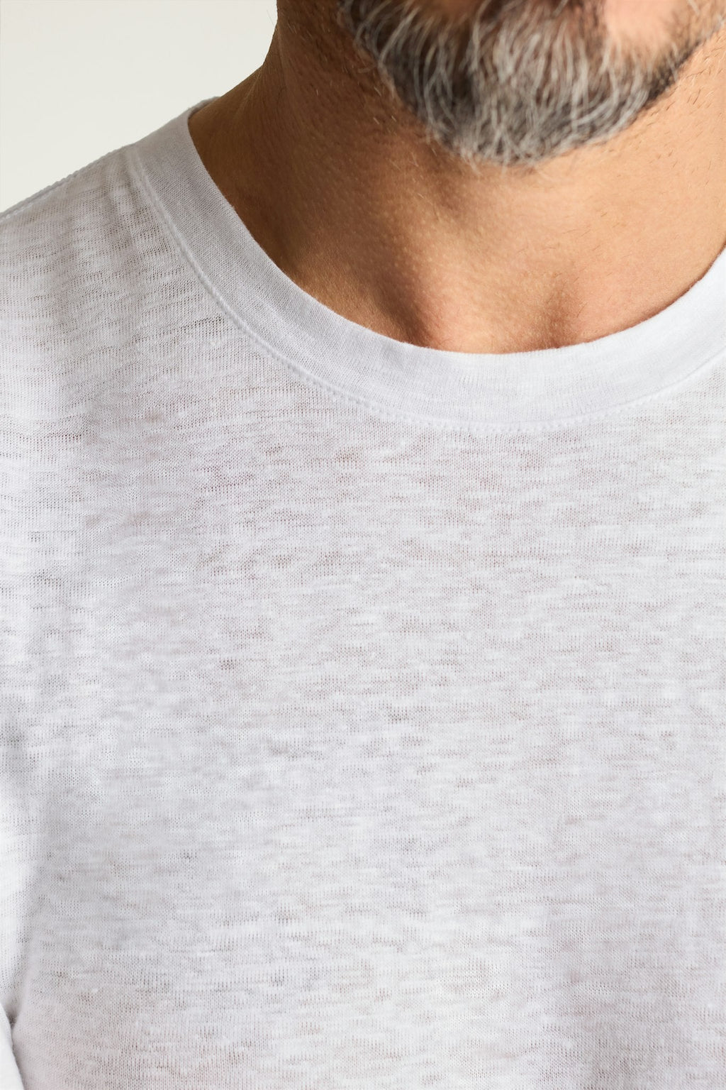 Linen Crew Neck Tee