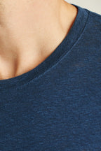 Linen Crew Neck Tee