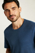 Linen Crew Neck Tee