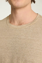 Linen Crew Neck Tee