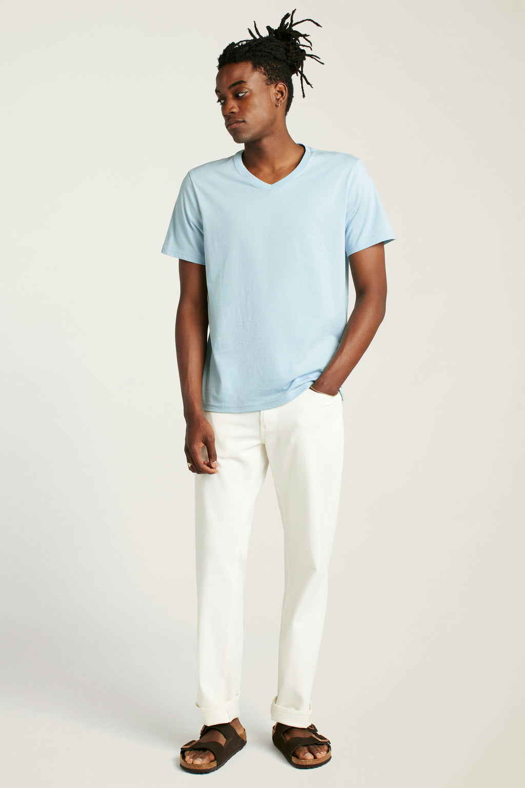 Forever Soft Cotton  V-Neck Tee