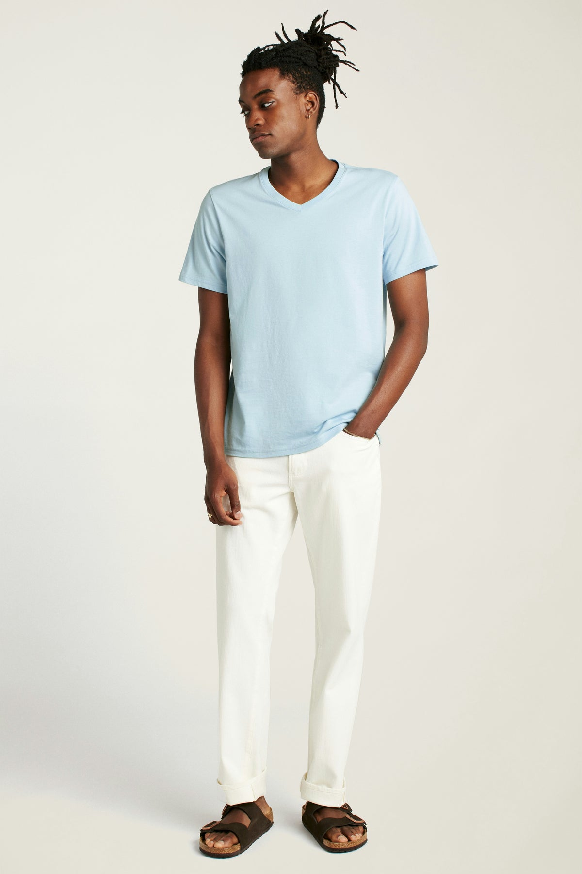 Forever Soft Cotton  V-Neck Tee