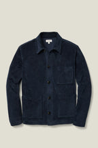 Cozy Cord Shacket - navy blue
