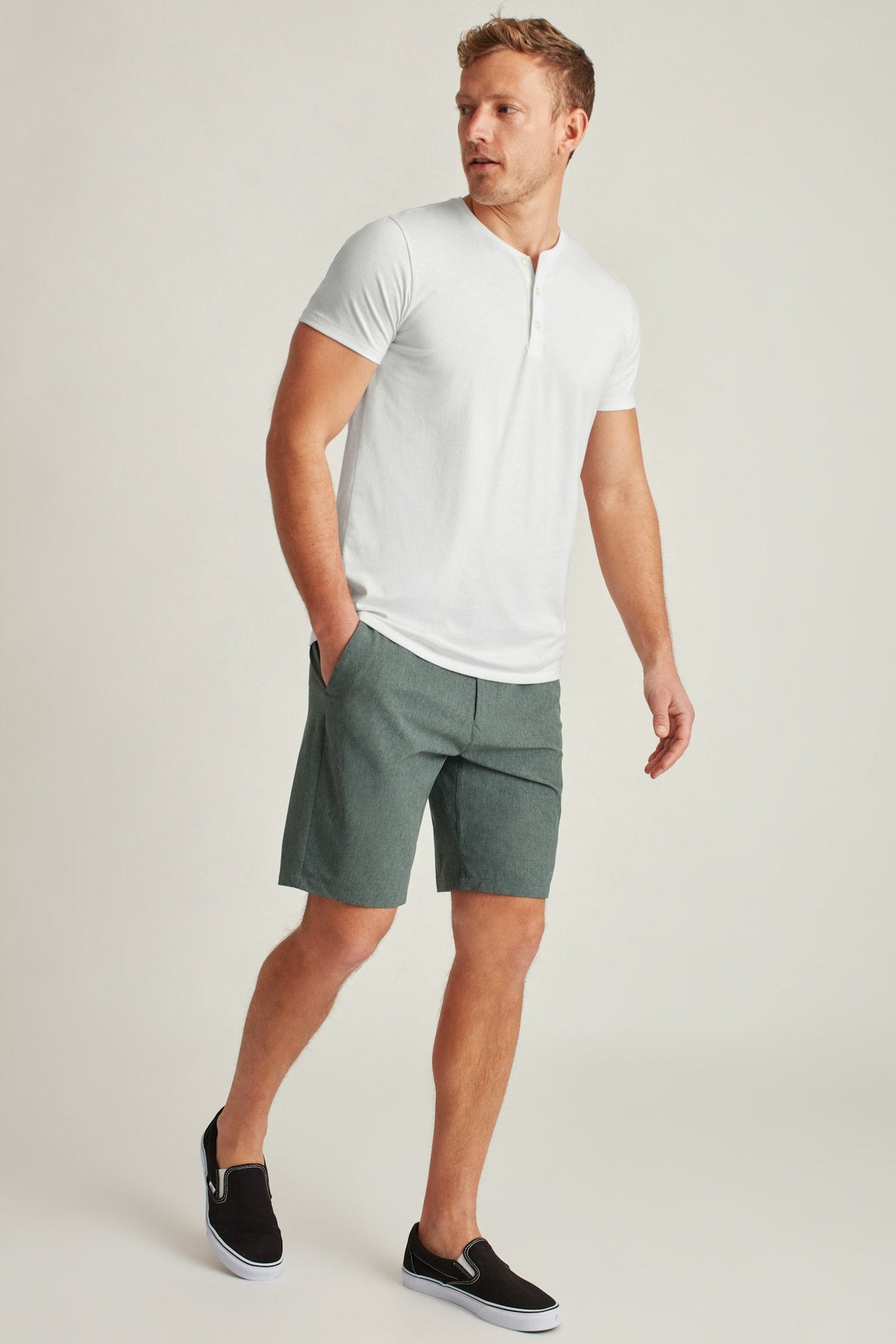 Pima Performance Short Sleeve Henley