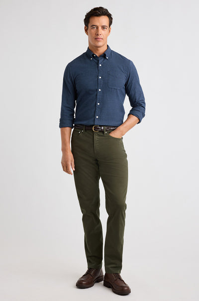 Italian Brushed 5-Pocket Pants