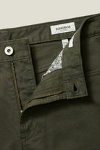 Italian Brushed 5-Pocket Pants - grape leaf green