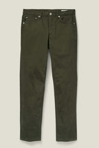 Italian Brushed 5-Pocket Pants - grape leaf green
