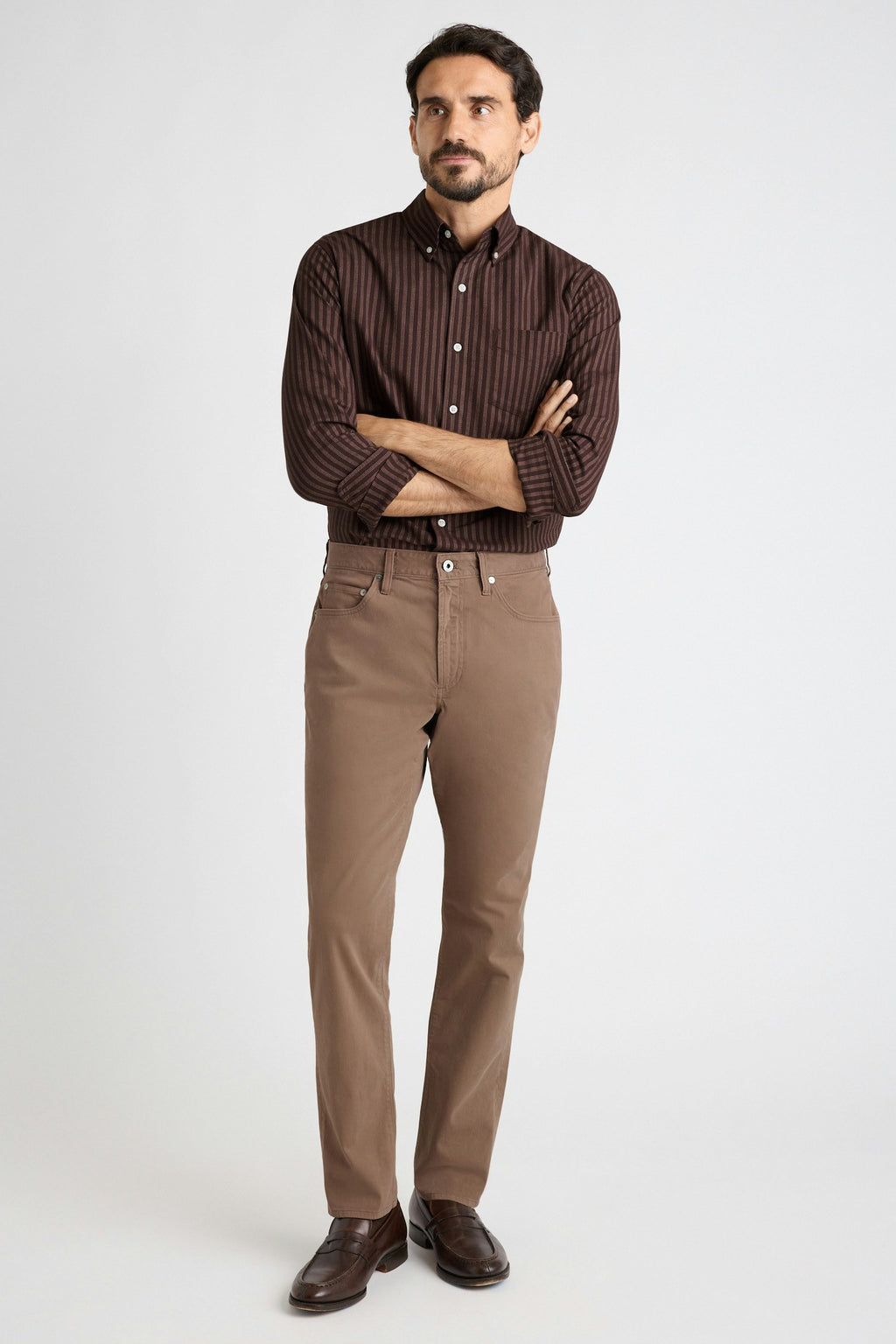 Italian Brushed 5-Pocket Pants