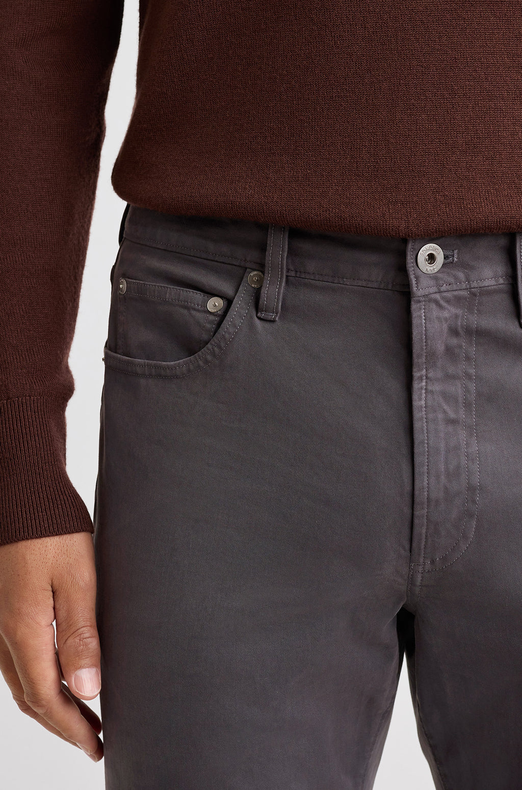 Italian Brushed 5-Pocket Pants