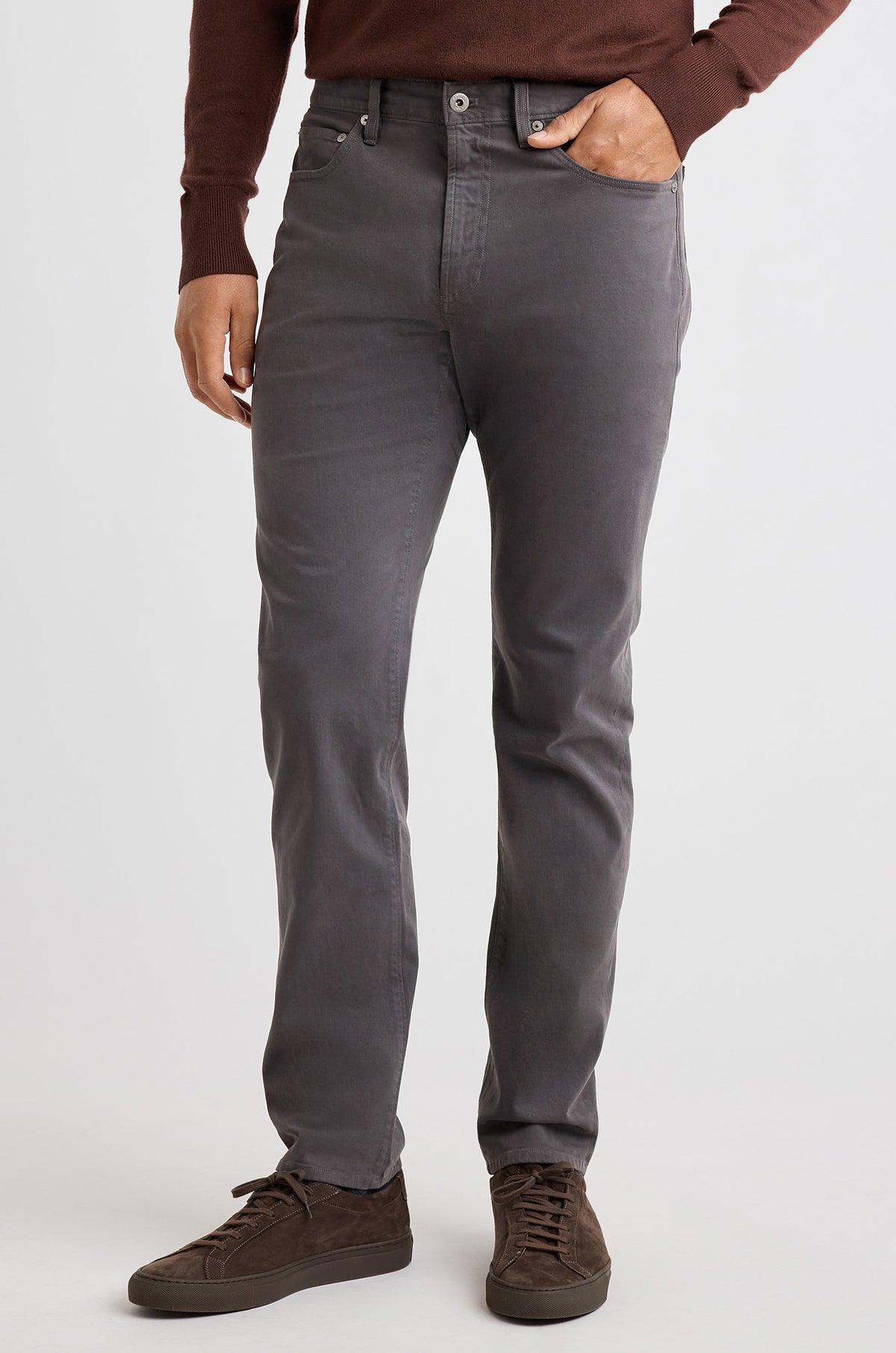 Italian Brushed 5-Pocket Pants