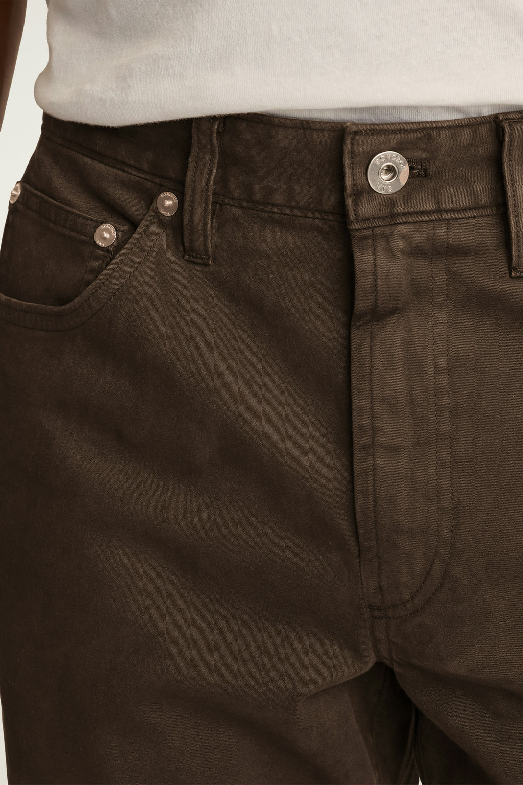 Italian Brushed 5-Pocket Pants