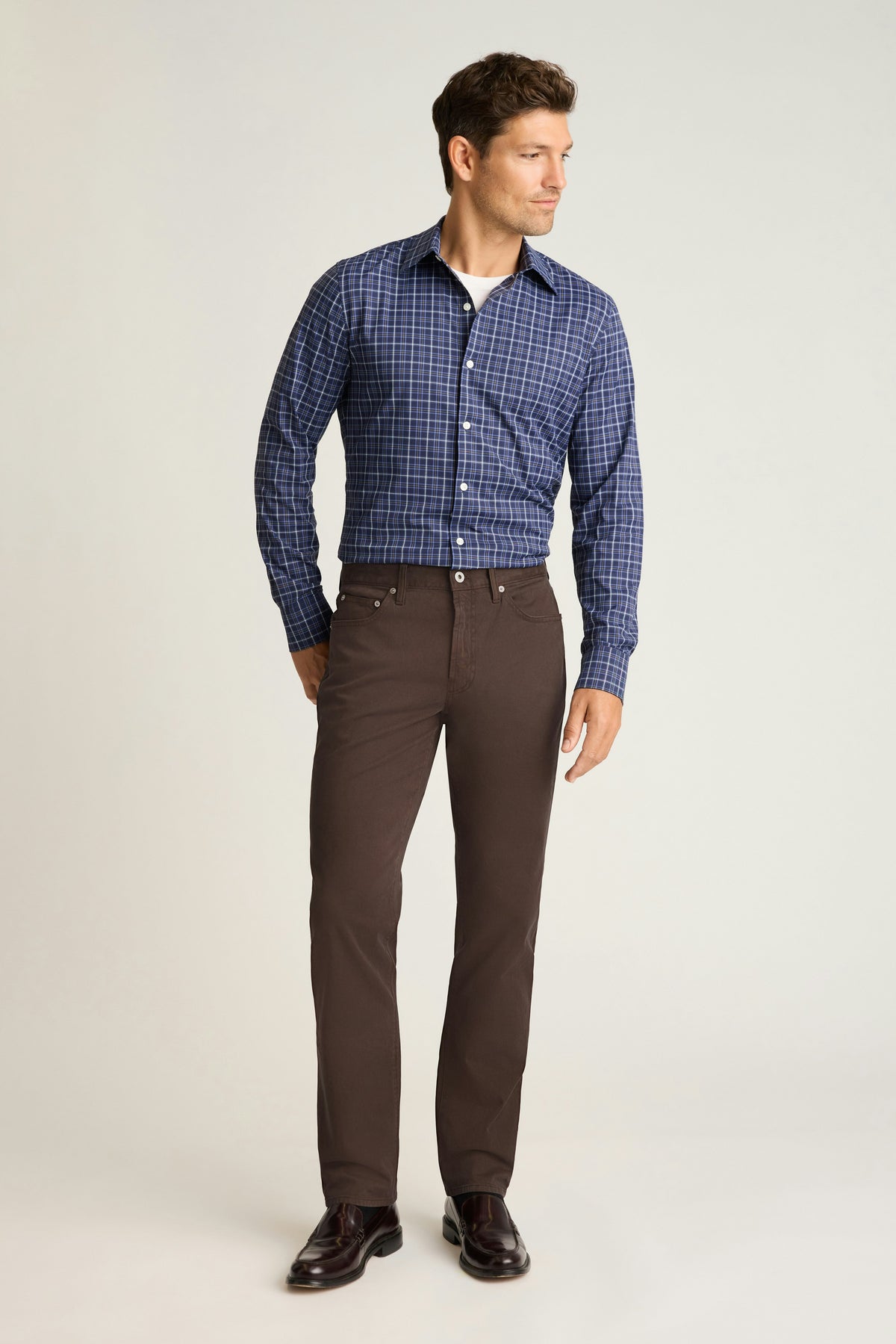 Italian Brushed 5-Pocket Pants