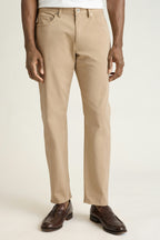 Italian Brushed 5-Pocket Pants - dark khaki