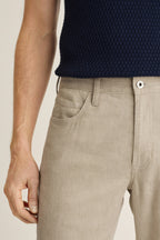 Coastal Linen 5-Pocket Pant - khaki twill