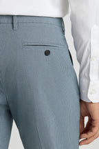 Weekday Warrior Dress Pants - wednesday blue micro houndstooth