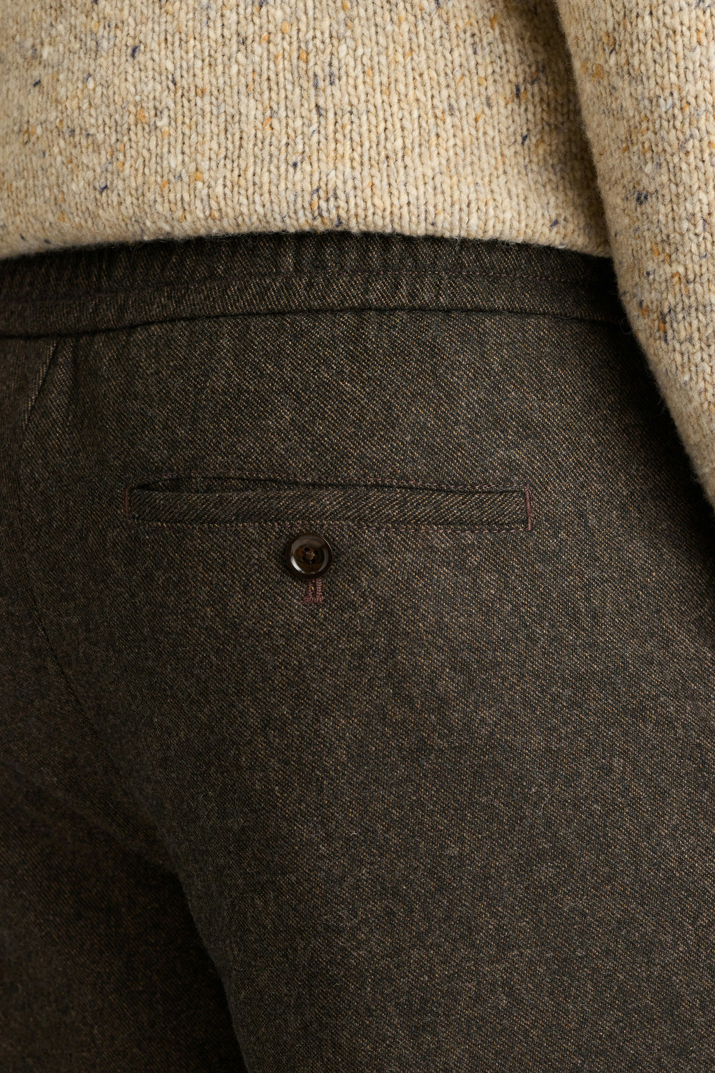 Wool Drawstring Trouser