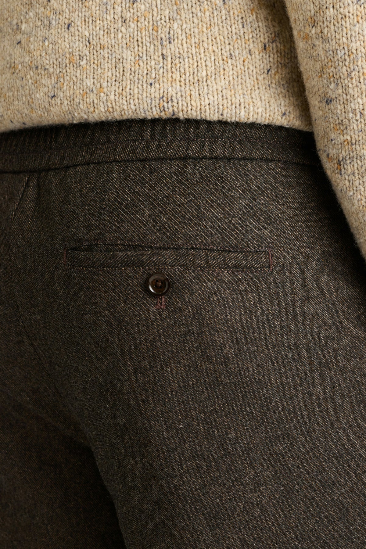 Wool Drawstring Trouser