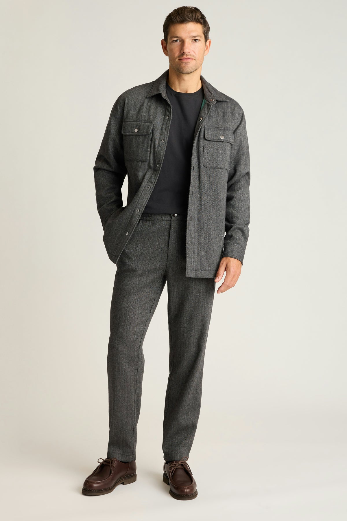 Wool Drawstring Trouser