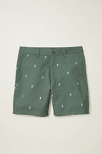 The Embroidered Chino Short