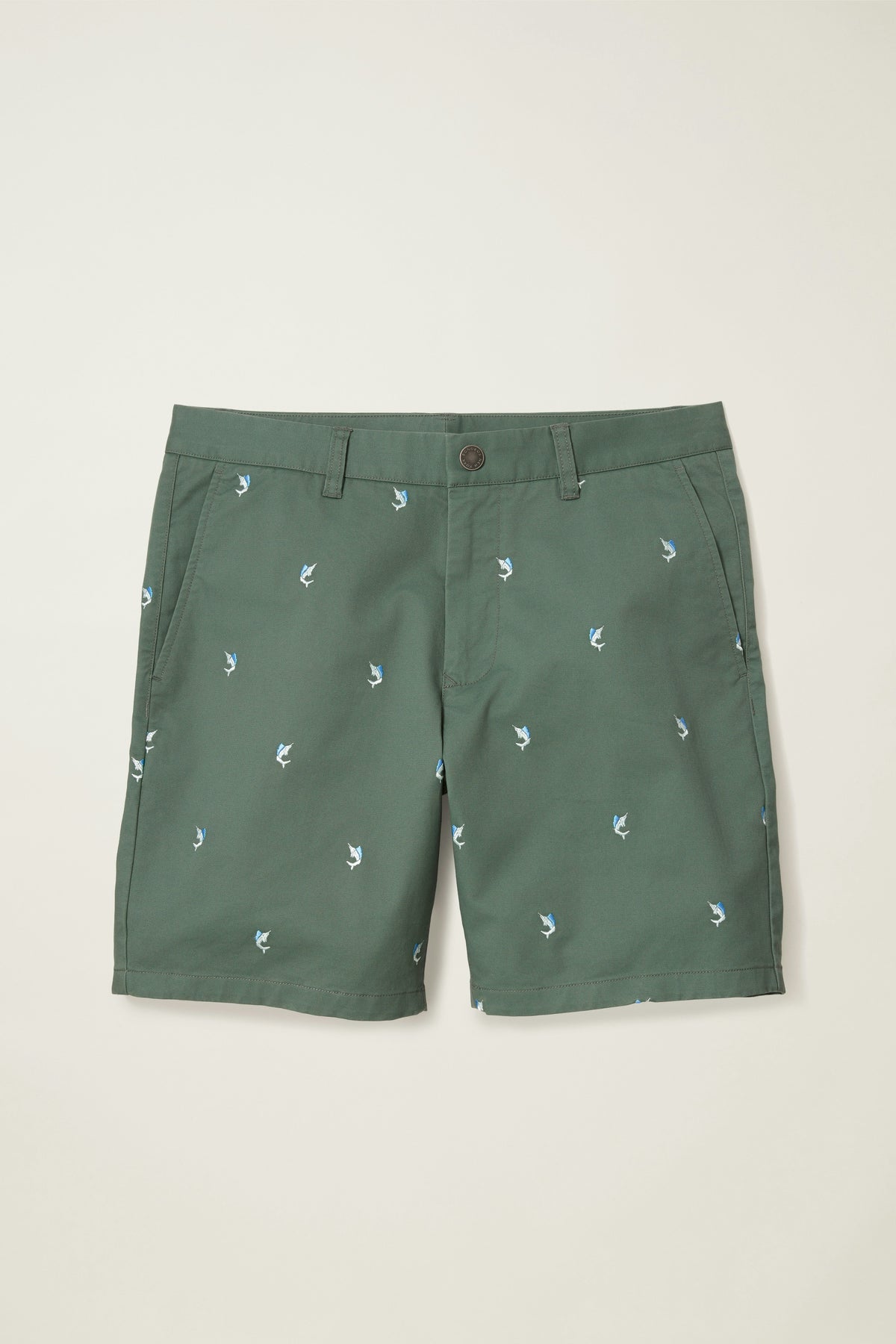 The Embroidered Chino Short