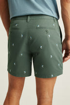 The Embroidered Chino Short