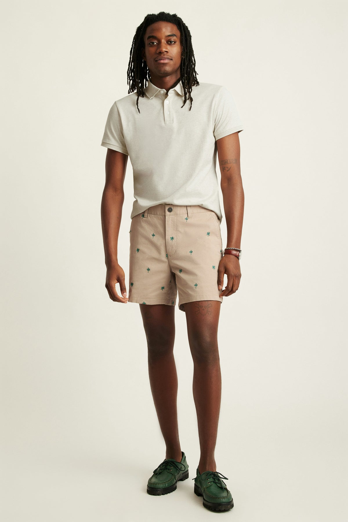 The Embroidered Chino Short