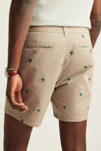 The Embroidered Chino Short