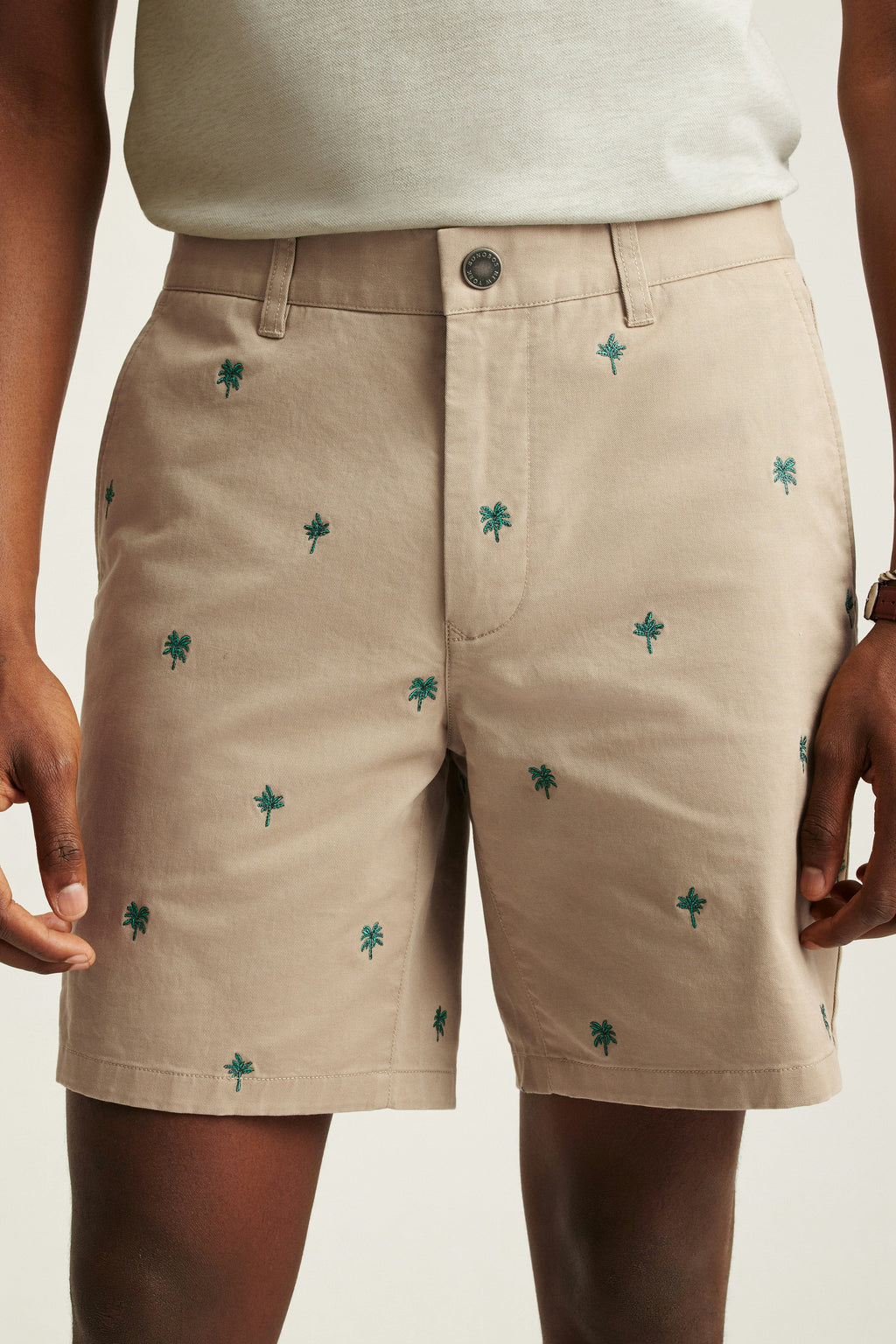 The Embroidered Chino Short
