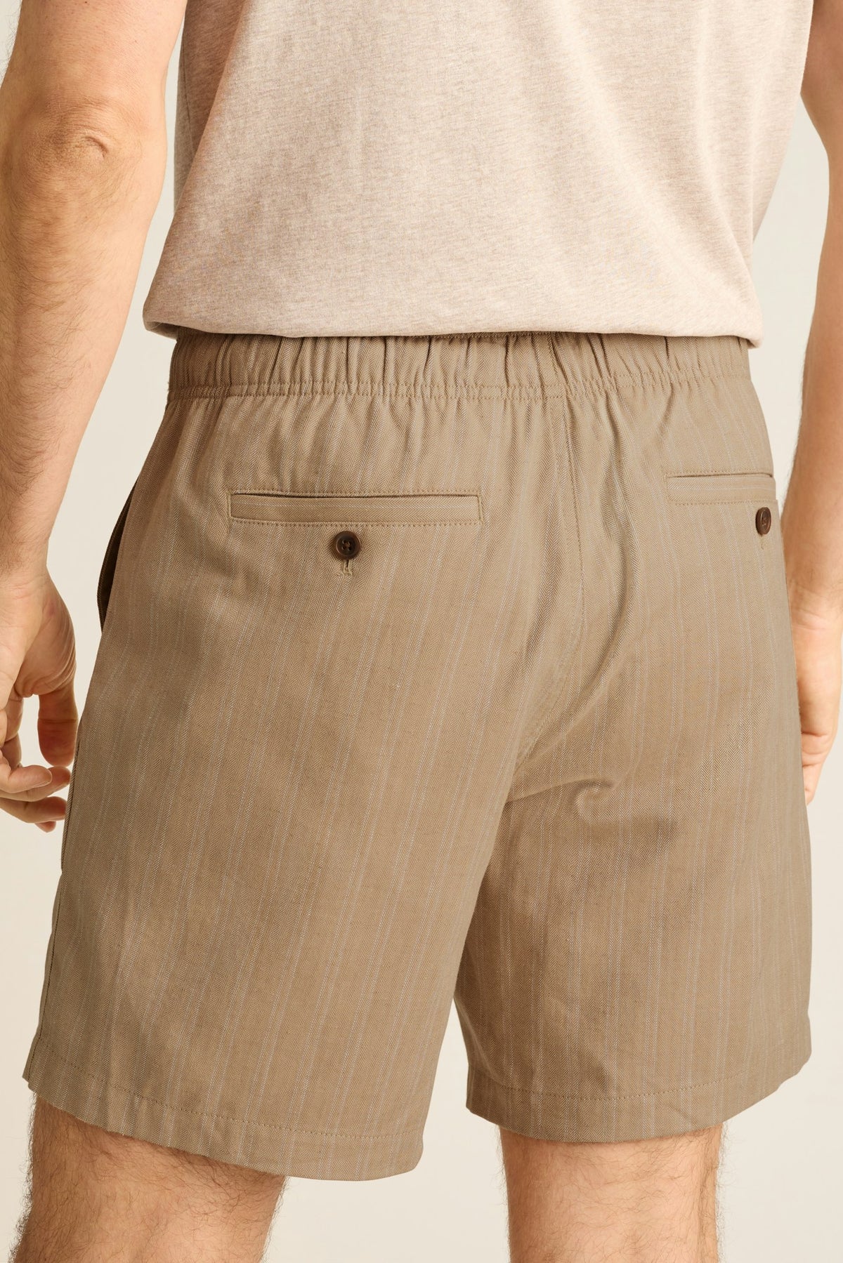 Nomad Short - khaki stripe