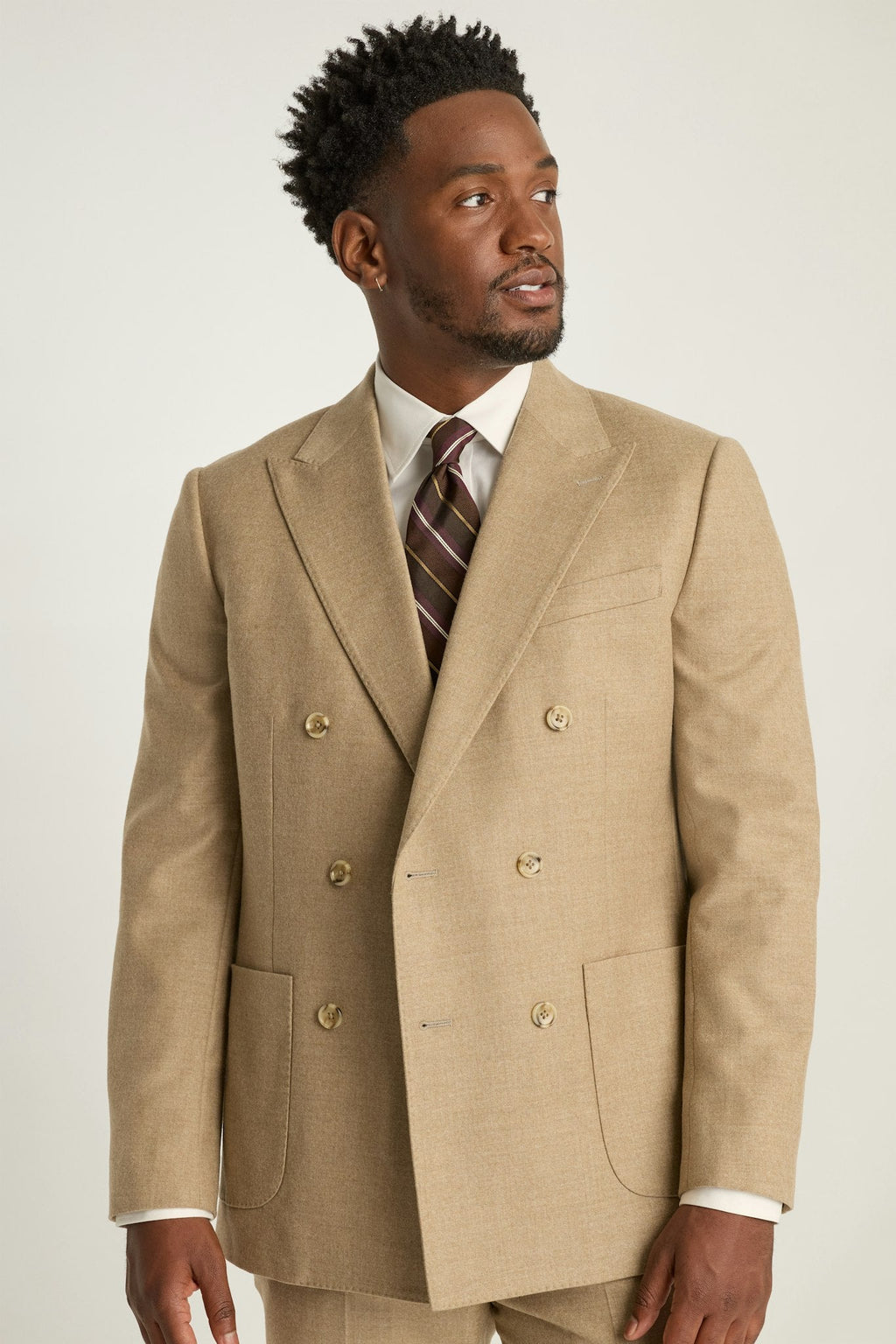 Jetsetter Italian Flannel Double Breasted Blazer