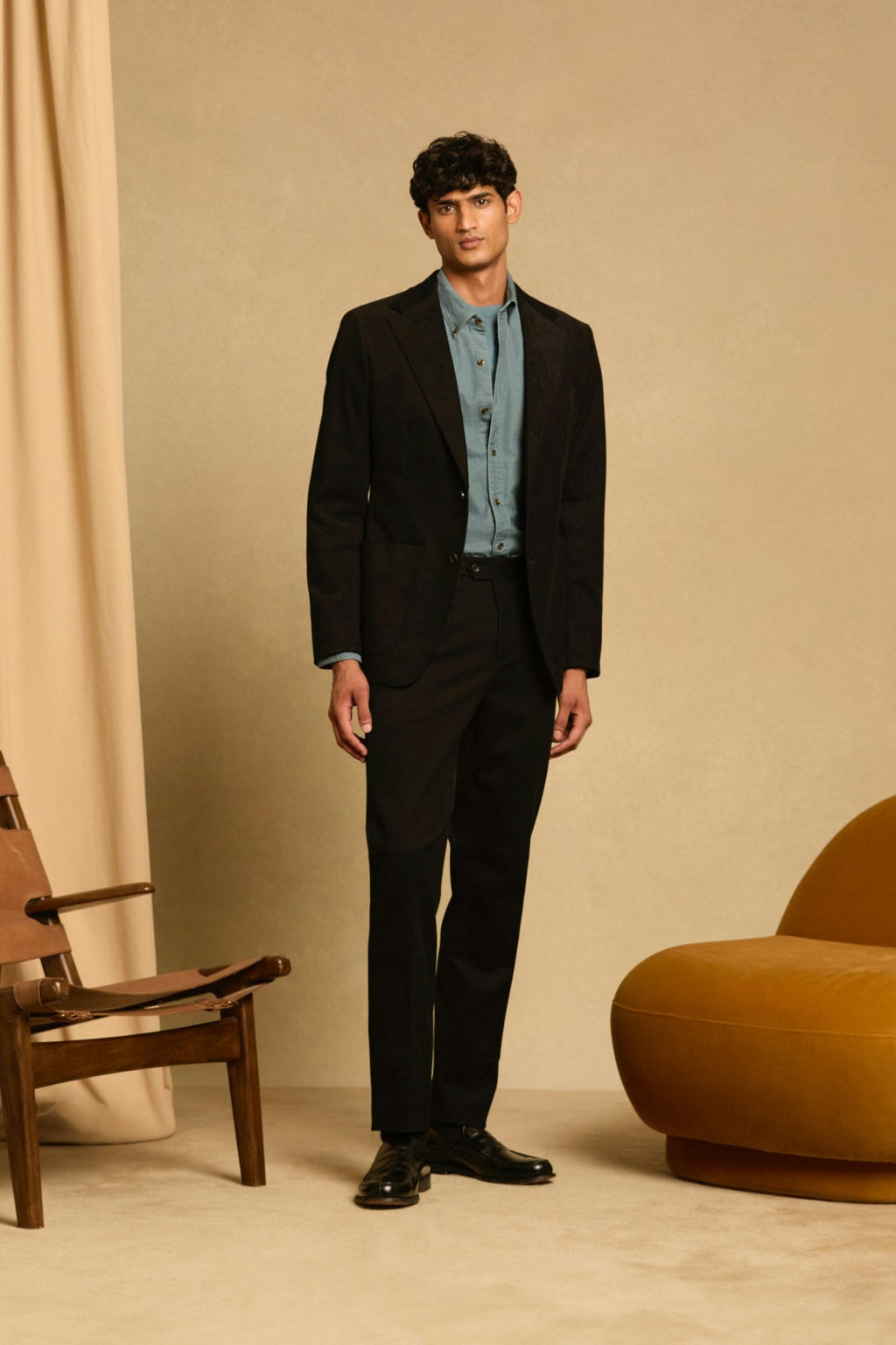 Jetsetter Italian Brushed Cotton Blazer