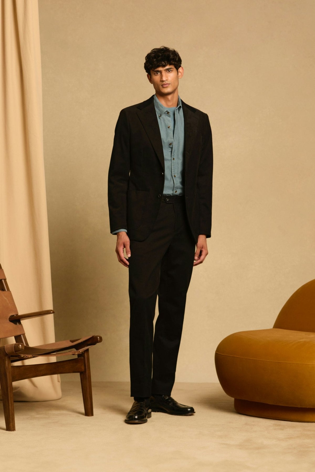 Jetsetter Italian Brushed Cotton Blazer